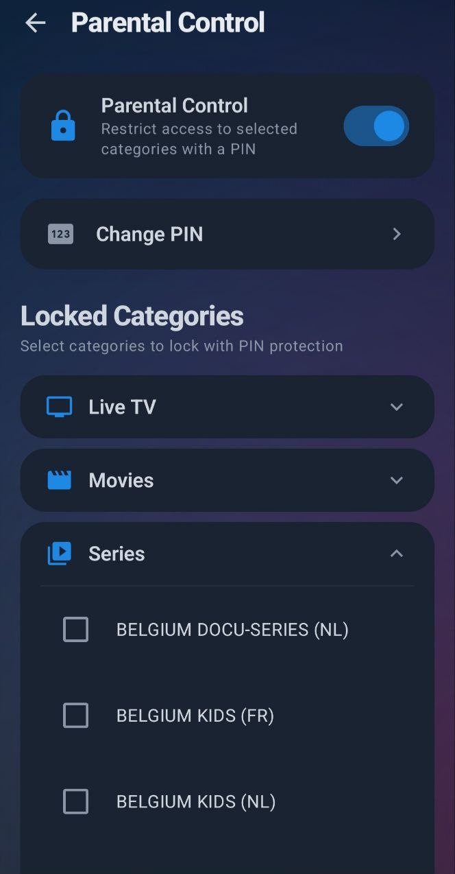 Casto IPTV Favorites on Android